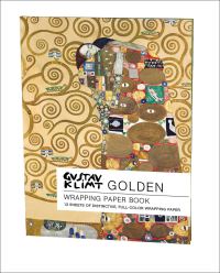 Book Cover for teNeues - Wrapping Paper Book: Golden, Gustav Klimt, 12 Pages, Folded Into a Book, Softcover, Includes Page of Lablels, 6 Designs by teNeues