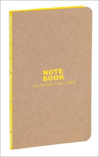 Book Cover for Kraft and Yellow Small Bullet Journal by 