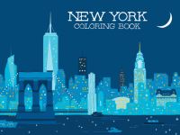 Book Cover for New York Coloring Book by Min Heo, Gloria Fowler