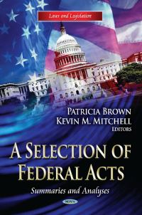 Book Cover for A Selection of Federal Acts by Patricia Brown, Kevin M Mitchell