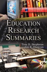 Book Cover for Education Research Summaries by Troy B. Stephens, Jon E. Duncan