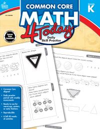 Book Cover for Common Core Math 4 Today, Grade K by Erin McCarthy