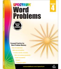 Book Cover for Word Problems, Grade 4 by Spectrum