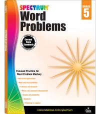 Book Cover for Word Problems, Grade 5 by Spectrum