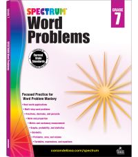 Book Cover for Word Problems, Grade 7 by Spectrum