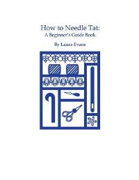 Book Cover for How to Needle Tat by Laura Evans