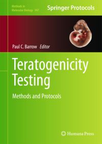 Book Cover for Teratogenicity Testing by Paul Barrow
