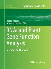 Book Cover for RNAi and Plant Gene Function Analysis by Hiroaki Kodama, Atsushi Komamine