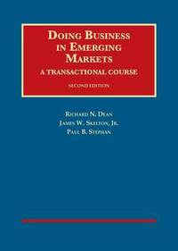 Book Cover for Doing Business in Emerging Markets by Richard N Dean, James W Skelton, Paul B Stephan