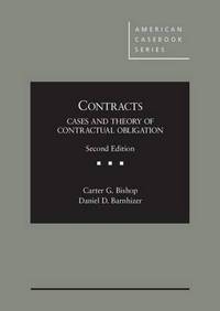 Book Cover for Contracts by Carter G. Bishop, Daniel D. Barnhizer, James F. Hogg