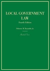 Book Cover for Local Government Law by Osborne M Reynolds