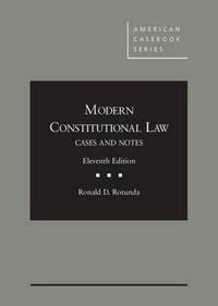 Book Cover for Modern Constitutional Law by Ronald D. Rotunda, United States