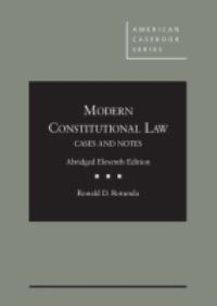 Book Cover for Modern Constitutional Law by Ronald D Rotunda, United States