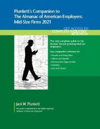 Book Cover for Plunkett's Companion to The Almanac of American Employers 2021 by Jack W Plunkett
