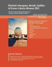 Book Cover for Plunkett's Aerospace, Aircraft, Satellites & Drones Industry Almanac 2021 by Jack W Plunkett
