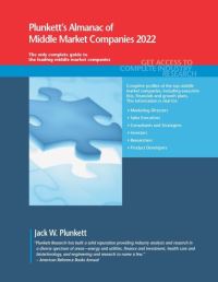 Book Cover for Plunkett's Almanac of Middle Market Companies 2022 by Ltd Plunkett Research