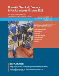 Book Cover for Plunkett's Chemicals, Coatings & Plastics Industry Almanac 2022 by Jack W Plunkett