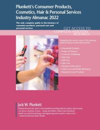 Book Cover for Plunkett's Consumer Products, Cosmetics, Hair & Personal Services Industry Almanac 2022 by Jack W Plunkett