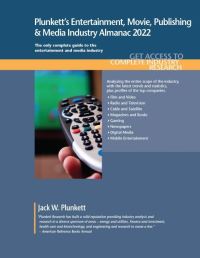 Book Cover for Plunkett's Entertainment, Movie, Publishing & Media Industry Almanac 2022 by Jack W Plunkett