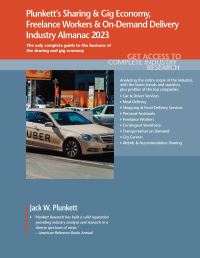 Book Cover for Plunkett's Sharing & Gig Economy, Freelance Workers & On-Demand Delivery Industry Almanac 2023 by Jack W Plunkett