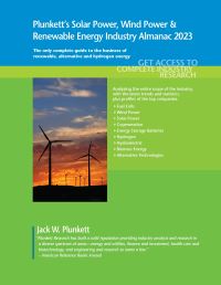 Book Cover for Plunkett's Solar Power, Wind Power & Renewable Energy Industry Almanac 2023 by Jack W Plunkett