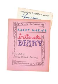 Book Cover for Sally Mara's Intimate Diary by Raymond Queneau