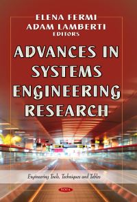 Book Cover for Advances in Systems Engineering Research by Elena Fermi, Adam Lamberti