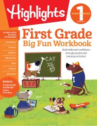 Book Cover for First Grade Big Fun Workbook by Highlights Learning