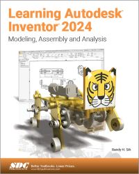 Book Cover for Learning Autodesk Inventor 2024 by Randy H Shih