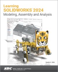Book Cover for Learning SolidWorks 2024 by Randy H Shih