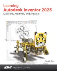 Book Cover for Learning Autodesk Inventor 2025 by Randy H Shih