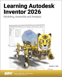 Book Cover for Learning Autodesk Inventor 2026 by Randy H Shih