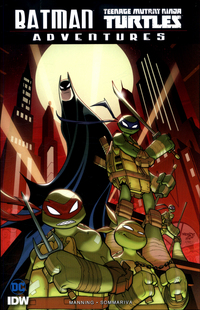 Book Cover for Batman/Teenage Mutant Ninja Turtles Adventures by Matthew K Manning, Leonardo Ito, Matt Herms, John Rauch, Zac Atkinson, Sean Galloway