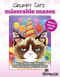 Book Cover for Grumpy Cat's Miserable Mazes by Racehorse for Young Readers