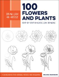 Book Cover for 100 Flowers and Plants by Melissa Washburn