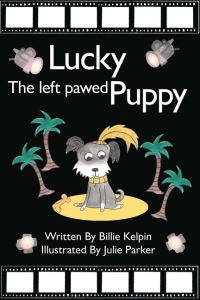 Book Cover for Lucky the Left Pawed Puppy by Billie Kelpin