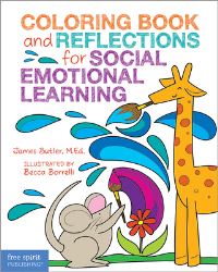 Book Cover for Coloring Book and Reflections for Social Emotional Learning by James Butler