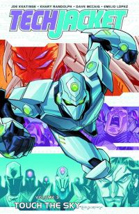 Book Cover for Tech Jacket. Volume 3 Touch the Sky by Joe Keatinge, Dave McCaig, Emilio Lopez