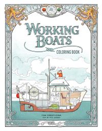 Book Cover for Working Boats Coloring Book by Tom Crestodina, Tele Aadsen