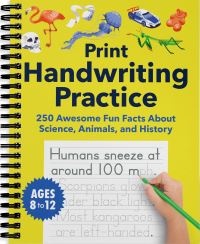 Book Cover for Print Handwriting Practice for Kids 8-12 by Spruce Books