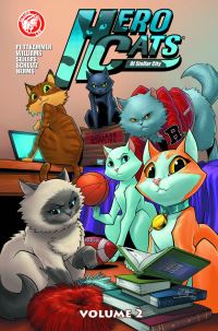 Book Cover for Hero Cats of Stellar City. Vol. 2. New Discoveries by Kyle Puttkammer
