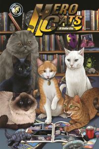 Book Cover for Hero Cats of Stellar City. New Visions Volume 5 by Kyle Puttkammer