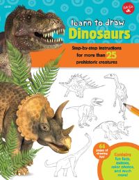 Book Cover for Learn to Draw Dinosaurs by Robbin Cuddy