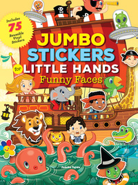 Book Cover for Jumbo Stickers for Little Hands: Funny Faces by Jomike Tejido