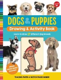 Book Cover for Dogs & Puppies Drawing & Activity Book by Walter Foster Jr Creative Team