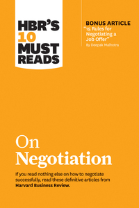 Book Cover for HBR's 10 Must Reads on Negotiation (With Bonus Article 
