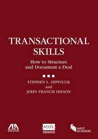Book Cover for Transactional Skills by Stephen L. Sepinuck, John Francis Hilson