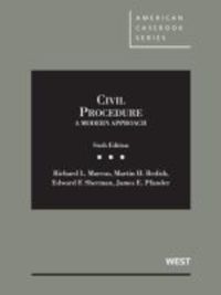 Book Cover for Civil Procedure, A Modern Approach by Richard Marcus, Martin Redish, Edward Sherman, James Pfander