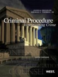 Book Cover for Criminal Procedure by Joshua Dressler, Geroge Thomas