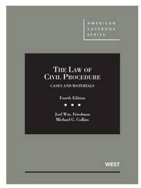 Book Cover for The Law of Civil Procedure by Joel Friedman, Michael Collins